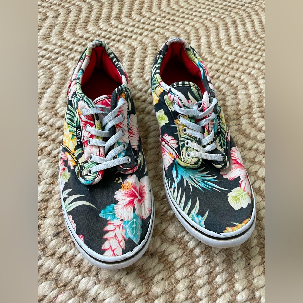 Vans 7.5 Hawaiian Tropical Hibiscus Floral